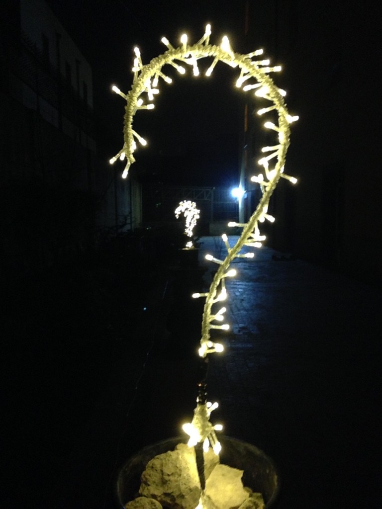 Installazione luminosa artistica di Guido Picardi