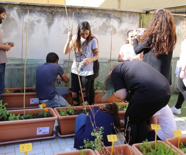 orto a scuola con Save the Children. Guido Picardi, architetto del paesaggio